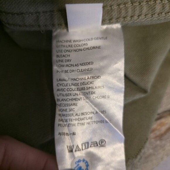 Free People Olive Green Utility Jacket Women’s Medium Distressed Raw Hem NWT - Picture 11 of 11